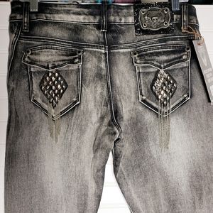 Embellished Stretch Jeans